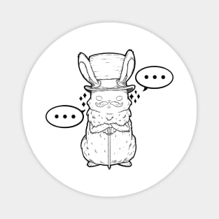 Top Hat Bunny Magnet